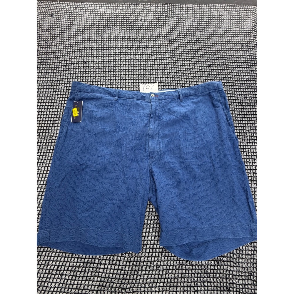 Polo Ralph Lauren Shorts Mens 50B Indigo New Seersucker Classic Fit 711740579001